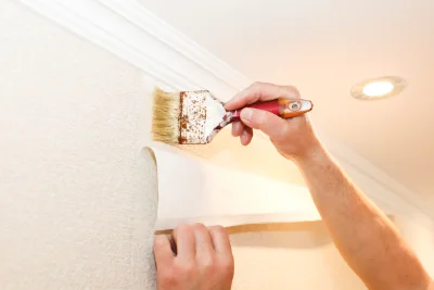 Pose de papier peint à Choiseul — revêtements muraux et toiles de verre